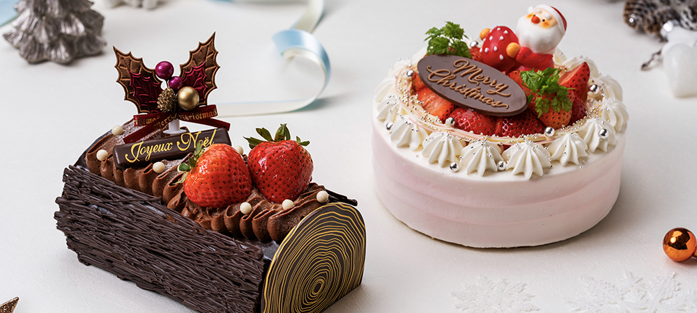 クリスマスケーキ2種、チキン3種