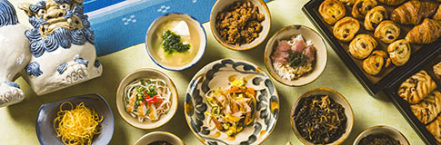 朝食ビュッフェ